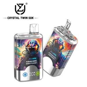 Uzy Crystal Twin 50k 50000 puffs_Watermelon Ice and Mixed Berries_